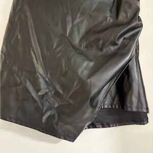 Windsor Black Faux Leather Skirt